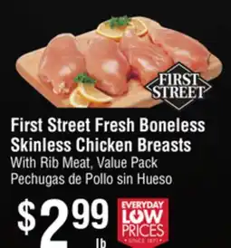 Smart & Final First Street Fresh Boneless Skinless Chicken Breasts offer