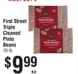 Smart & Final First Street Triple Cleaned Pinto Beans offer