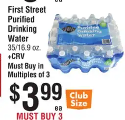 Smart & Final First Street Purified Drinking Water offer