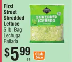Smart & Final First Street Shredded Lettuce offer
