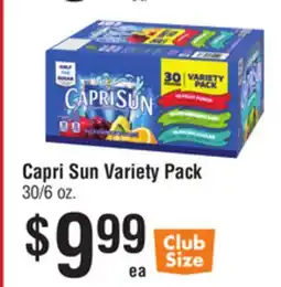 Smart & Final Capri Sun Variety Pack offer