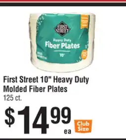 Smart & Final First Street 10 Heavy Duty Molded Fiber Plates offer