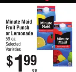 Smart & Final Minute Maid Fruit Punch or Lemonade offer
