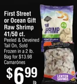 Smart & Final First Street or Ocean Gift Raw Shrimp offer