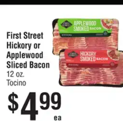 Smart & Final First Street Hickory or Applewood Sliced Bacon offer