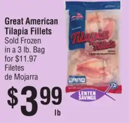 Smart & Final Great American Tilapia Fillets offer