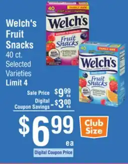 Smart & Final Welch's Fruit Snacks offer