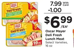 Ralphs Oscar Mayer Deli Fresh Lunch Meat offer