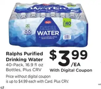Ralphs Ralphs Purified Drinking Water offer