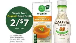 Ralphs Simple Truth Organic Bone Broth offer