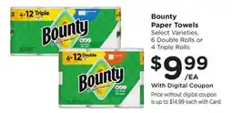 Ralphs Bounty Paper Towels offer