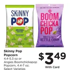 Ralphs Skinny Pop Popcorn 4.4-5.3 oz or Angies Boomchickapop Popcorn, 4.4-7 oz offer