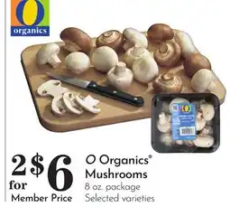 Pavilions O Organics Mushrooms offer