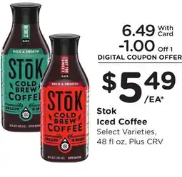 Ralphs Stok Iced Coffee offer
