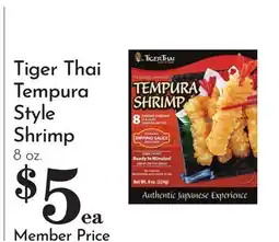 Pavilions Tiger Thai Tempura Style Shrimp offer