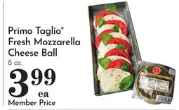 Pavilions Primo Taglio Fresh Mozzarella Cheese Ball offer
