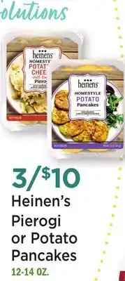 Heinen's Heinen's Pierogi or Potato Pancakes offer