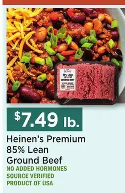 Heinen's Heinen's Premium 85% Lean Ground Beef offer