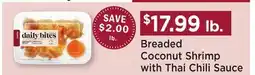 Heinen's Breaded Coconut Shrimp with Thai Chili Sauce offer
