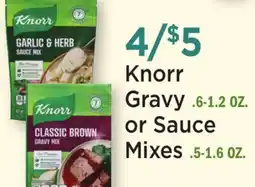 Heinen's Knorr Gravy. 6-1.2 OZ. or Sauce Mixes. 5-1.6 OZ offer