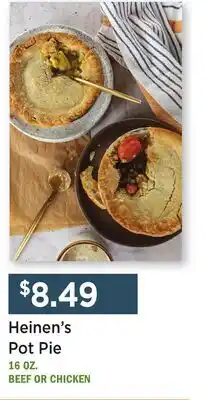 Heinen's Heinen's Pot Pie offer