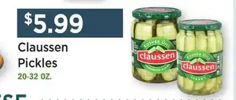 Heinen's Claussen Pickles offer