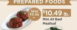 Heinen's Mini All Beef Meatloaf offer