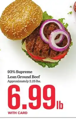 Mariano's 93% Supreme Lean Ground Beef offer