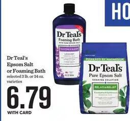 Mariano's Dr Teal's Epsom Salt or Foaming Bath offer