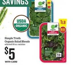 Mariano's Simple Truth Organic Salad Blends offer