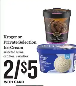 Mariano's Kroger or Private Selection Ice Cream offer