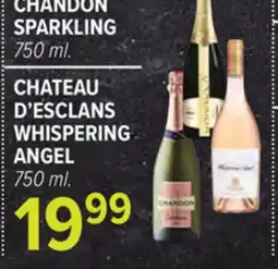 Cermak Fresh Market CHANDON SPARKLING 750 ml. CHATEAU D'ESCLANS WHISPERING ANGEL 750 ml offer