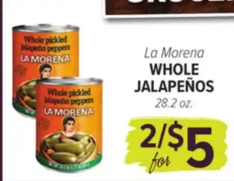 Cermak Fresh Market La Morena WHOLE JALAPEÑOS offer