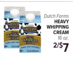 Cermak Fresh Market Dutch Farms HEAVY WHIPPING CREAM offer