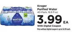 Food 4 Less Kroger Purified Water offer
