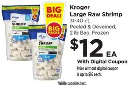 Food 4 Less Kroger Large Raw Shrimp offer