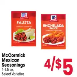 Jewel-Osco McCormick Mexican Seasonings offer