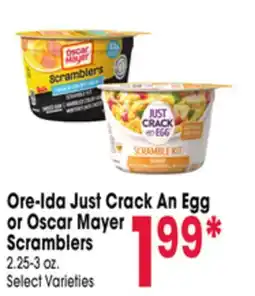 Jewel-Osco Ore-Ida Just Crack An Egg or Oscar Mayer Scramblers offer