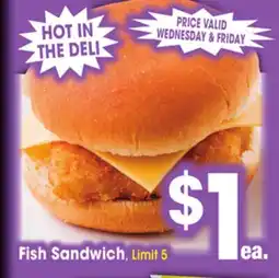 Jewel-Osco Fish Sandwich offer