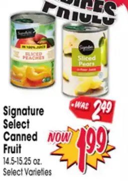 Jewel-Osco Signature Select Canned Fruit offer