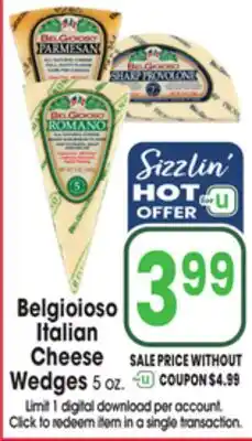 Jewel-Osco Belgioioso Italian Cheese Wedges offer