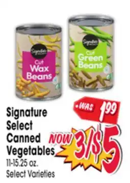Jewel-Osco Signature Select Canned Vegetables offer