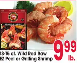 Jewel-Osco 13-15 ct. Wild Red Raw EZ Peel or Grilling Shrimp offer