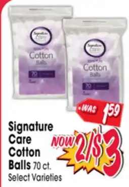 Jewel-Osco Signature Care Cotton Balls offer