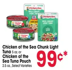 Jewel-Osco Chicken of the Sea Chunk Light Tuna 5 oz. or Chicken of the Sea Tuna Pouch 2.5 oz offer