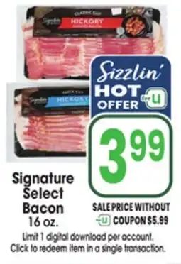 Jewel-Osco Signature Select Bacon offer