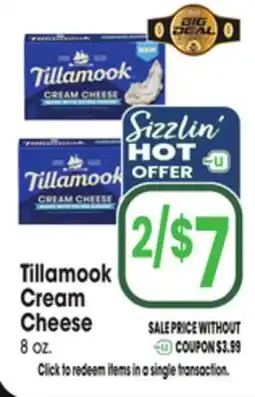 Jewel-Osco Tillamook Cream Cheese offer