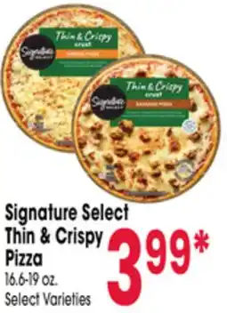 Jewel-Osco Signature Select Thin & Crispy Pizza offer