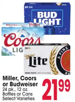 Jewel-Osco Miller, Coors or Budweiser offer