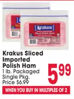 Jewel-Osco Krakus Sliced Imported Polish Ham offer